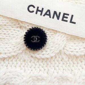 Authentic Vintage Chanel Couture Button – Black Velvet Center